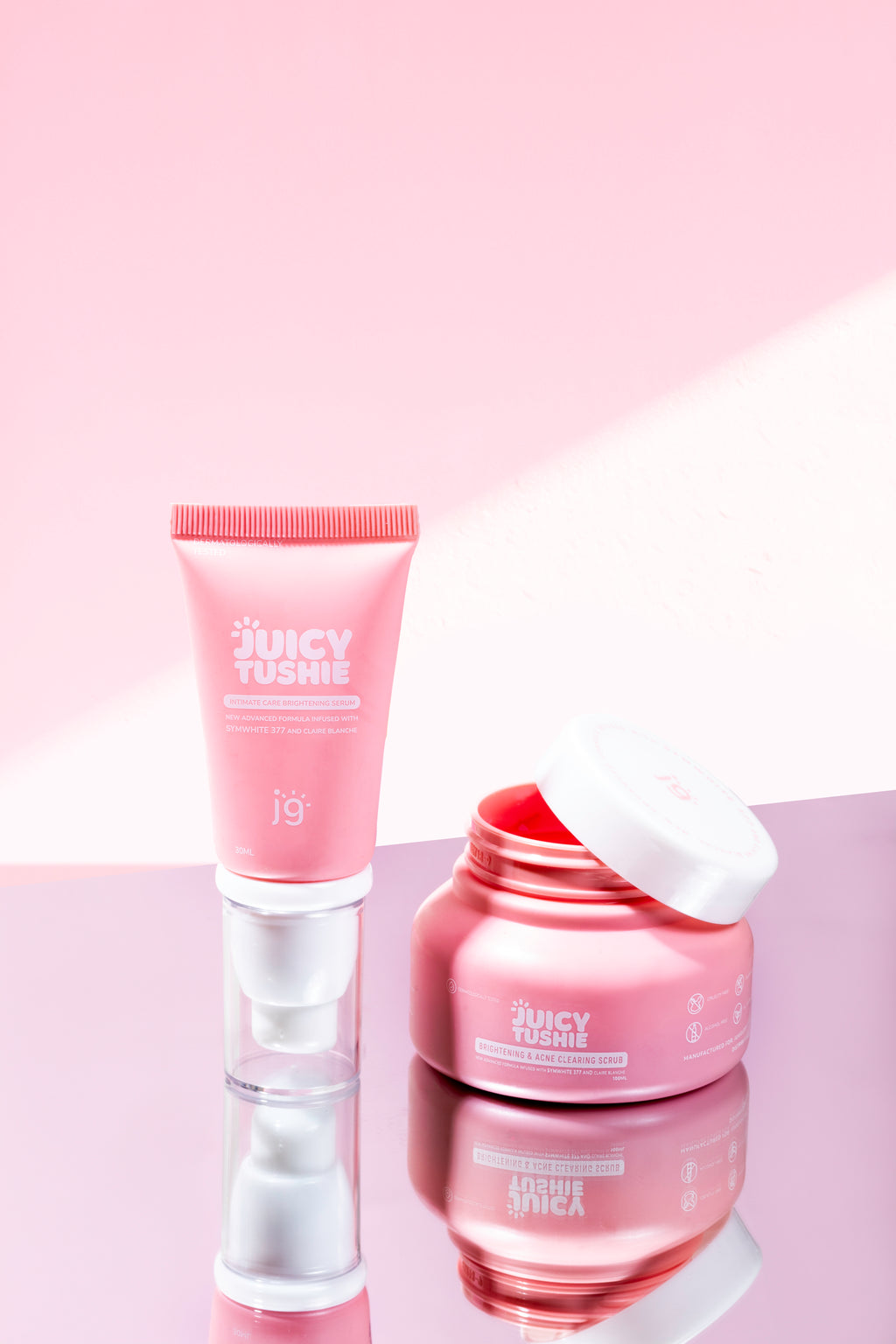 Juicy Tushie Intimate Care Brightening Serum & Hybrid Scrub