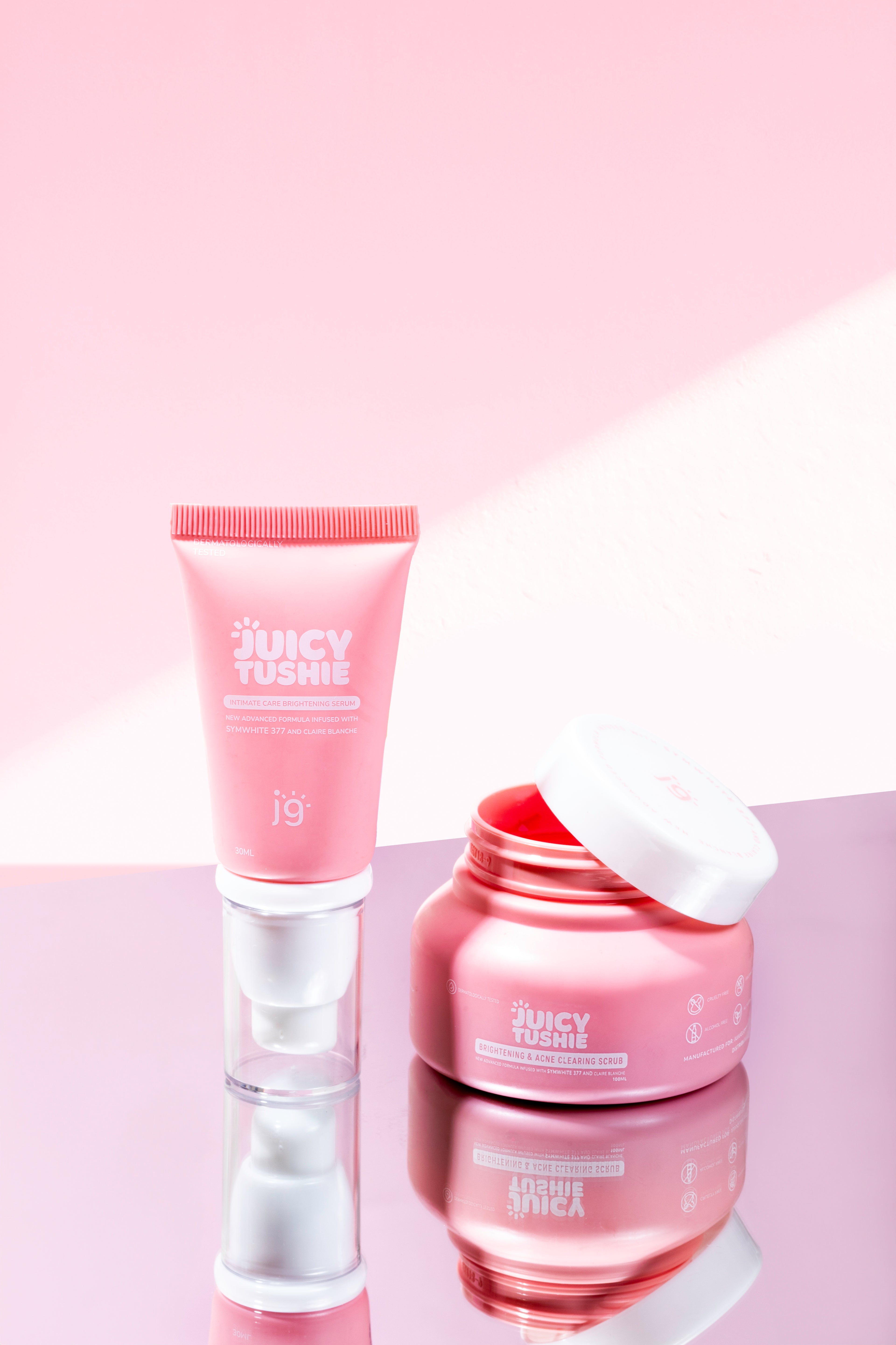 Juicy Tushie Intimate Care Brightening Serum & Hybrid Scrub