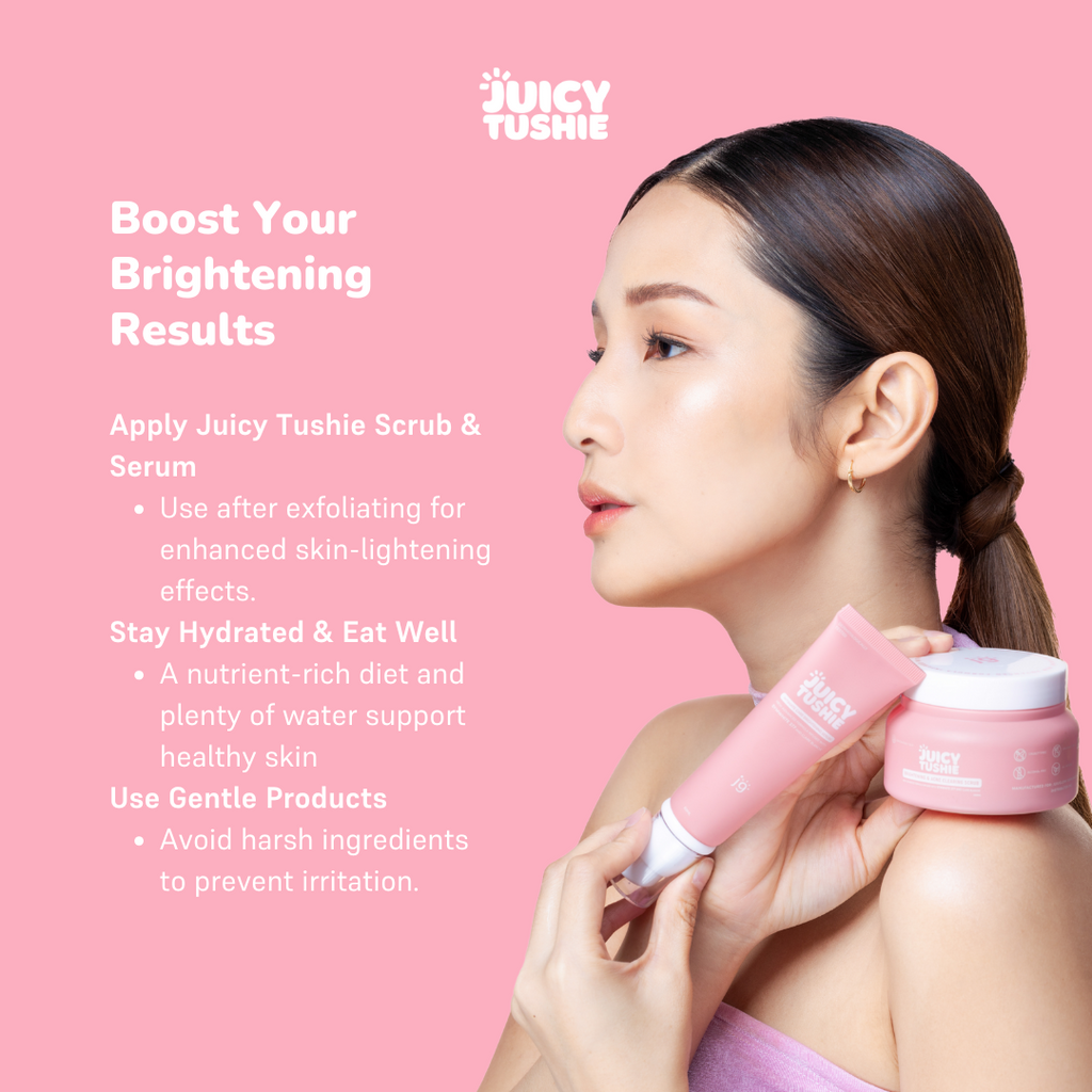 Juicy Tushie Intimate Care Brightening Serum & Hybrid Scrub